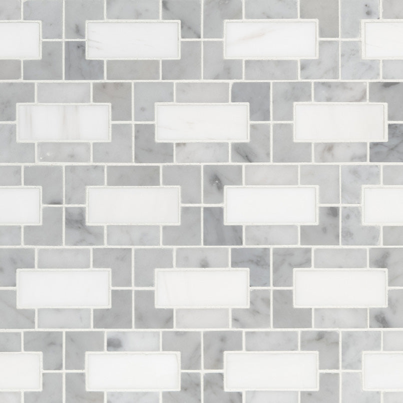 Bianco Dolomite Mosaics Lynx Marble Mosaic Misc. 0 Polished