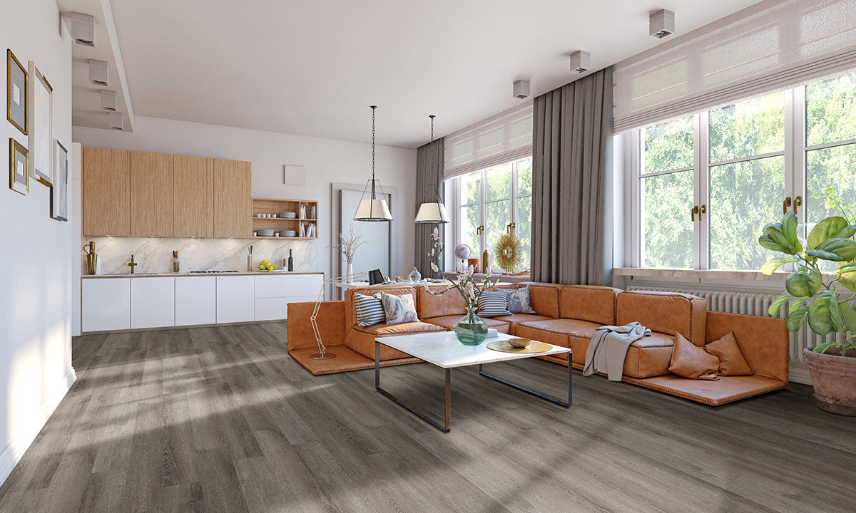 Katavia Charcoal Oak 6X48 Low Gloss Luxury Vinyl Plank