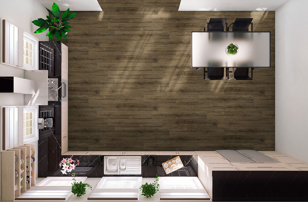 Prescott Walnut Waves 7X48 Low Gloss Luxury Vinyl Plank