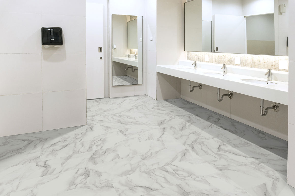 Trecento Calacatta Venosa Gold 12X24 Low Gloss Luxury Vinyl Plank