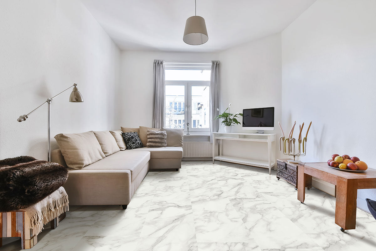 Trecento XL Calacatta Venosa Gold 18X36 Low Gloss Luxury Vinyl Plank