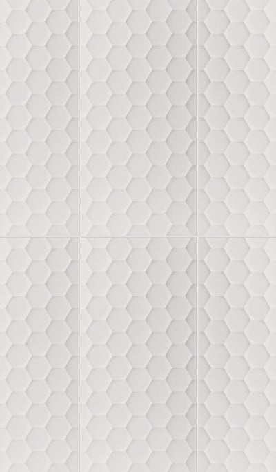4D Hexagon 16X32 White Matte