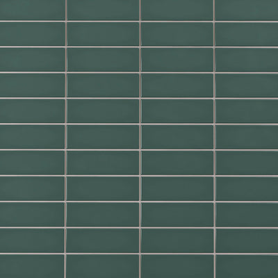 6th Avenue Rectangle 2X6 Jade Green Gloss