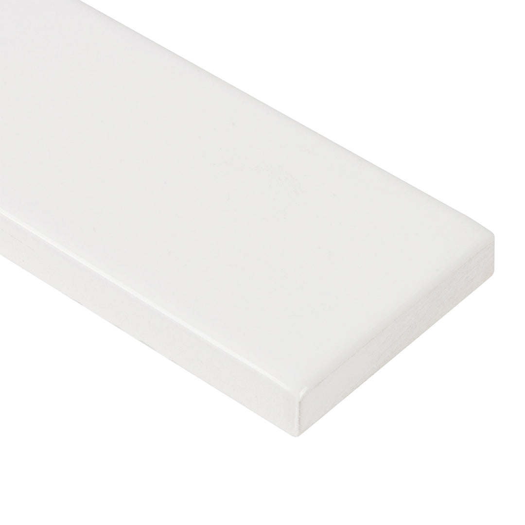 6th Avenue Rectangle 2X6 White Gloss