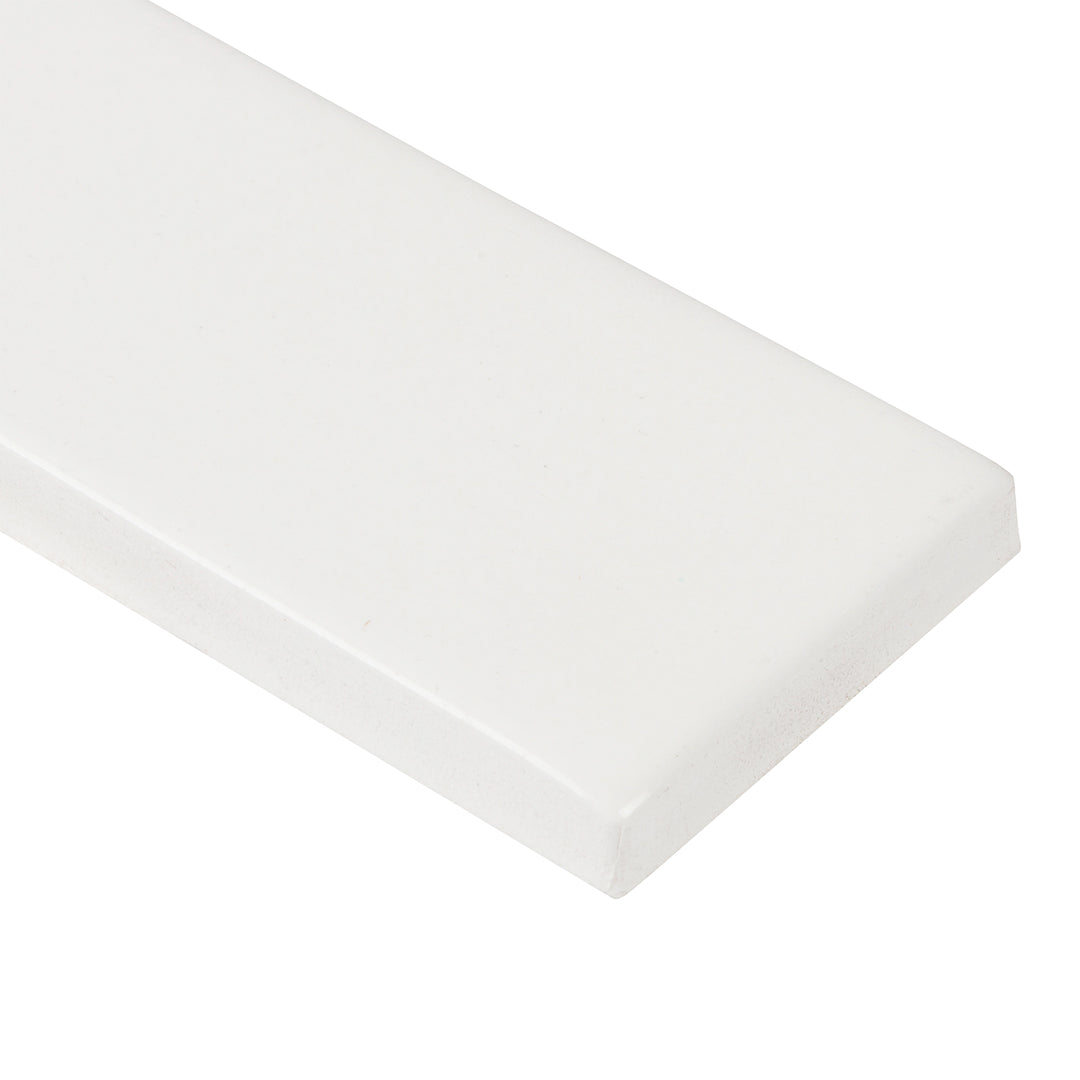 6th Avenue Rectangle 2X6 White Matte