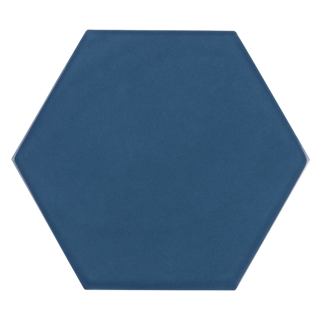 6th Avenue Hexagon 4-1/2X5-3/8 Marlin Blue Gloss