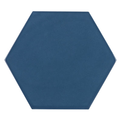 6th Avenue Hexagon 4-1/2X5-3/8 Marlin Blue Gloss