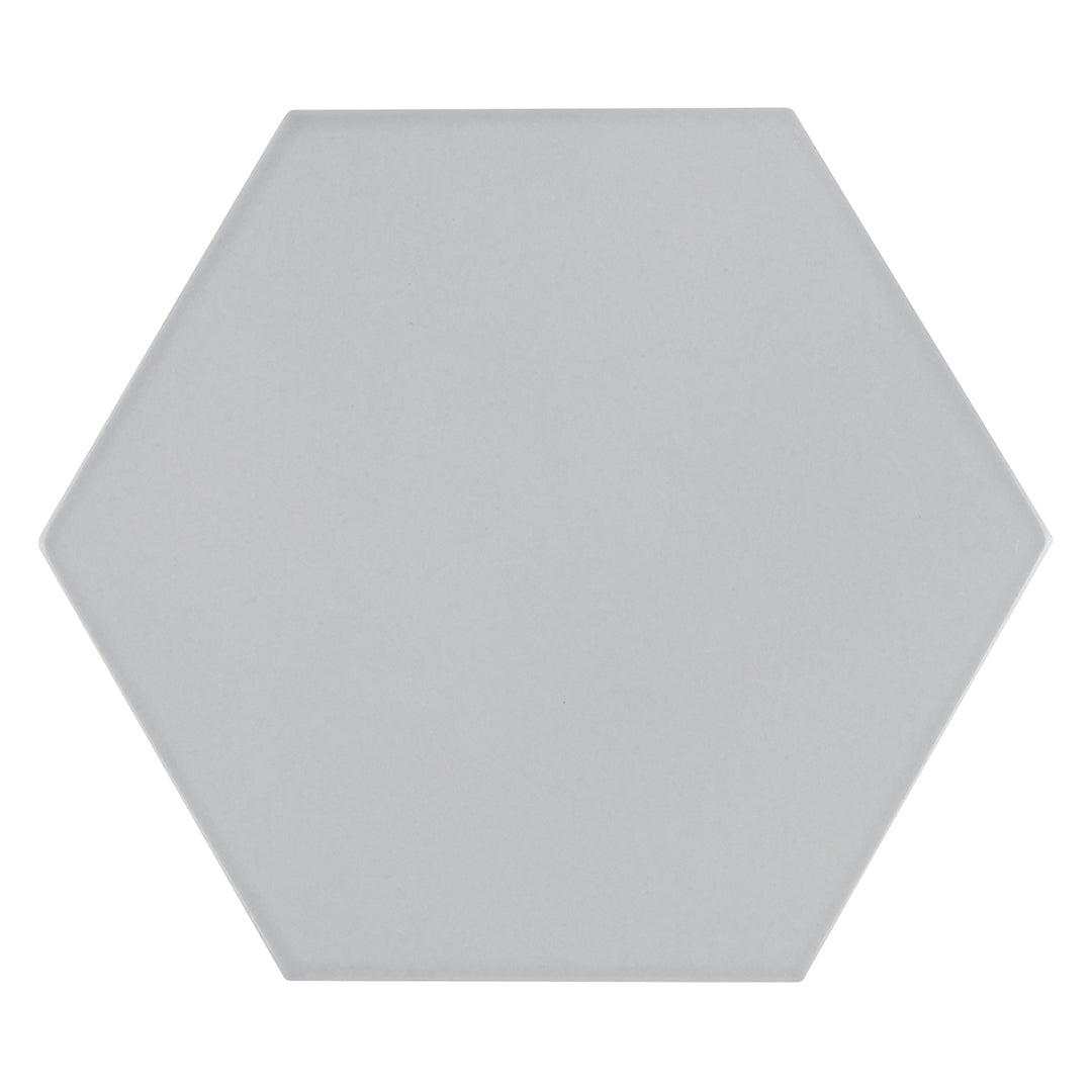 6th Avenue Hexagon 4-1/2X5-3/8 Pale Sky Gloss