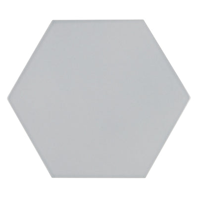 6th Avenue Hexagon 4-1/2X5-3/8 Pale Sky Gloss