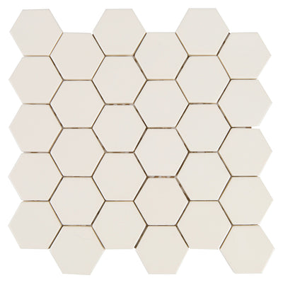 6th Avenue Hexagon Mosaic 10-1/2X11 Canvas Gloss