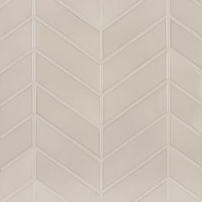 6th Avenue Chevron Mosaic 10-3/8X10 Fog Gloss