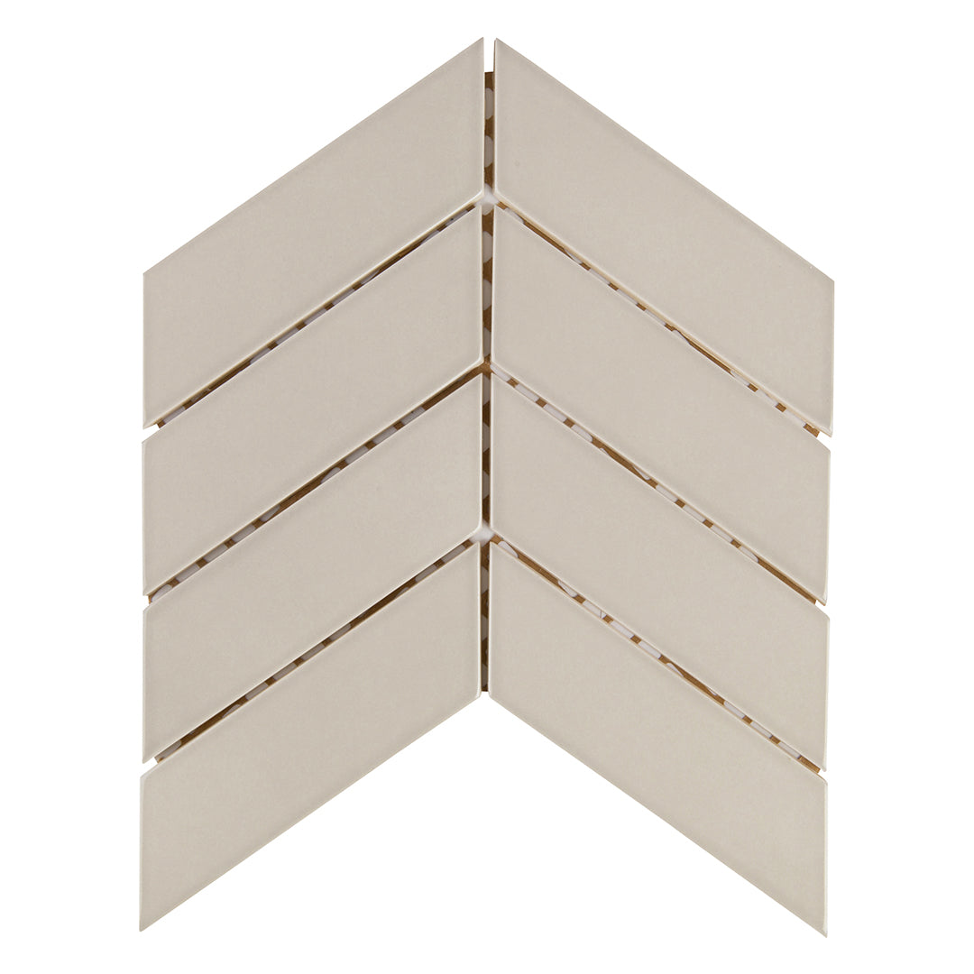 6th Avenue Chevron Mosaic 10-3/8X10 Fog Gloss