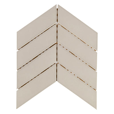 6th Avenue Chevron Mosaic 10-3/8X10 Fog Gloss