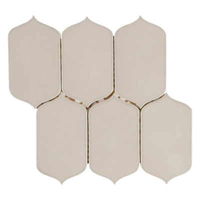 6th Avenue Arabesque Mosaic 10-1/8X10 Fog Gloss