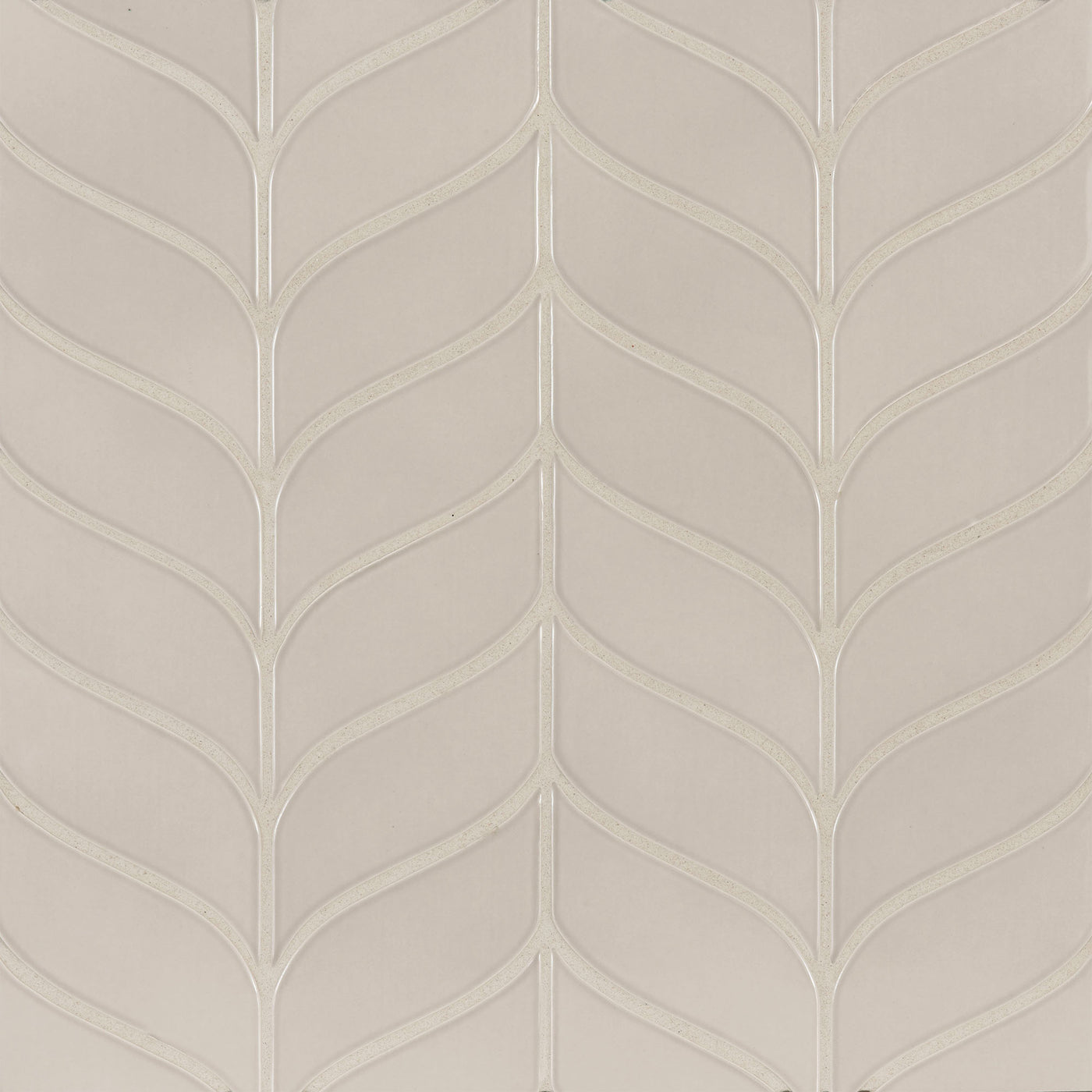 6th Avenue Chevron Mosaic 7-11/16X8-7/8 Fog Gloss