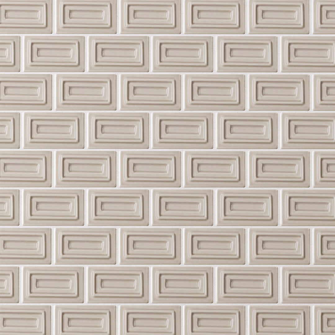 6th Avenue Rectangle Mosaic 10-1/2X11-1/4 Fog Gloss