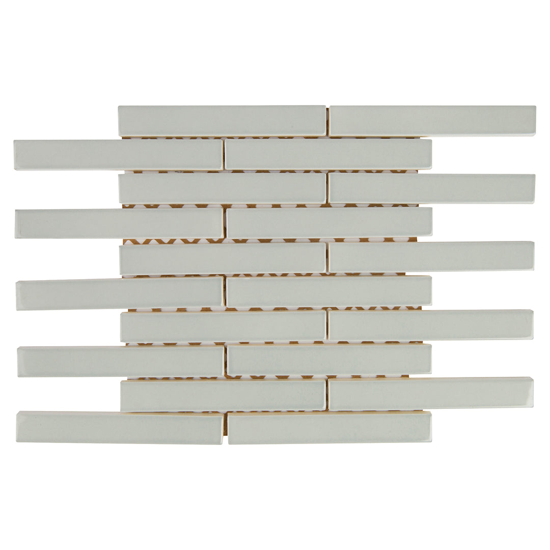 6th Avenue Rectangle Mosaic 9-7/8X12 French Clay Gloss