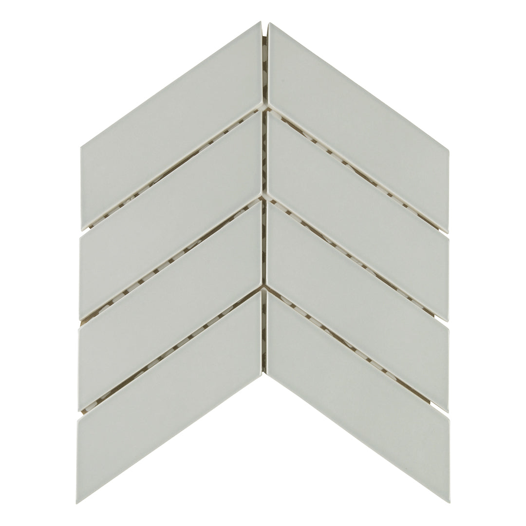 6th Avenue Chevron Mosaic 10-3/8X10 French Clay Gloss