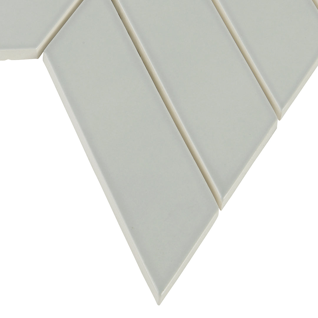 6th Avenue Chevron Mosaic 10-3/8X10 French Clay Gloss