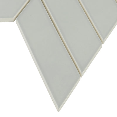 6th Avenue Chevron Mosaic 10-3/8X10 French Clay Gloss