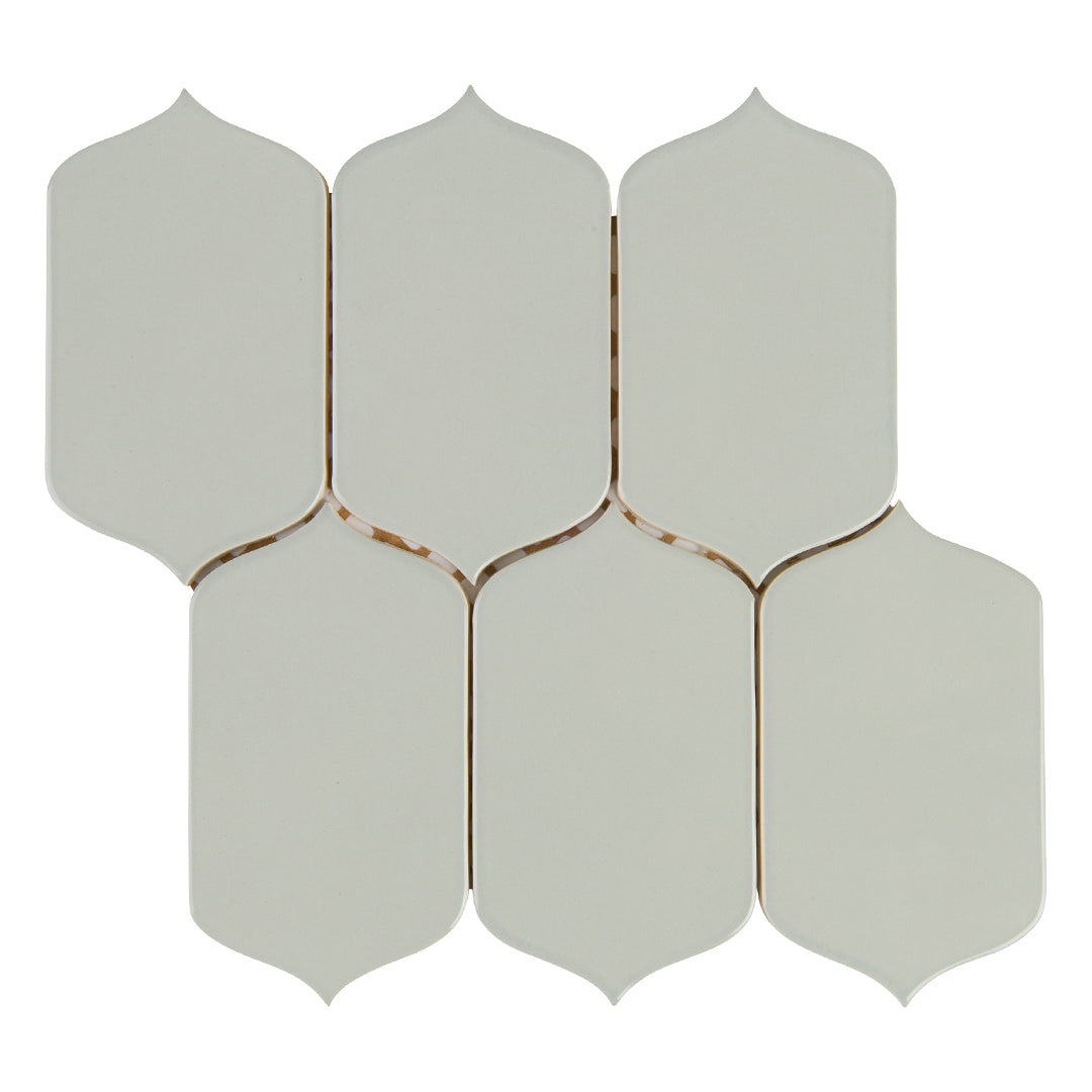 6th Avenue Arabesque Mosaic 10-1/8X10 French Clay Gloss