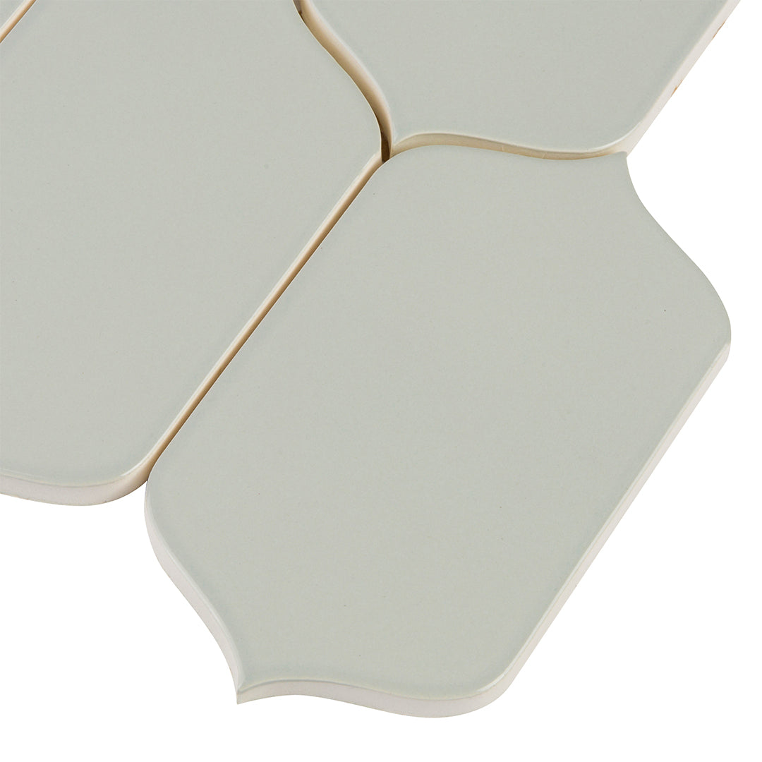 6th Avenue Arabesque Mosaic 10-1/8X10 French Clay Gloss