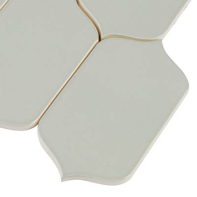 6th Avenue Arabesque Mosaic 10-1/8X10 French Clay Gloss