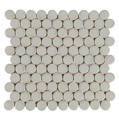 6th Avenue Circle Mosaic 12X12 French Clay Gloss