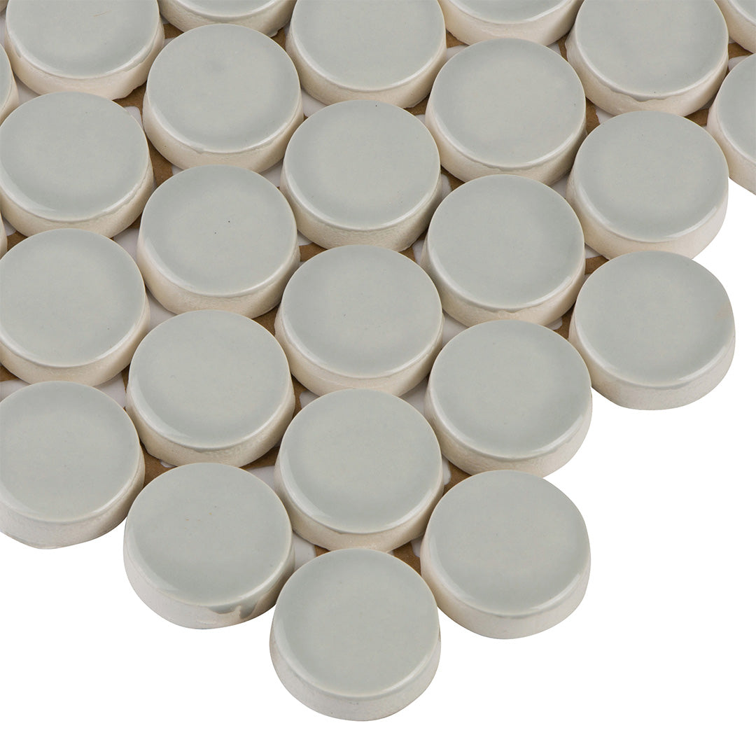 6th Avenue Circle Mosaic 12X12 French Clay Gloss