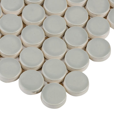 6th Avenue Circle Mosaic 12X12 French Clay Gloss