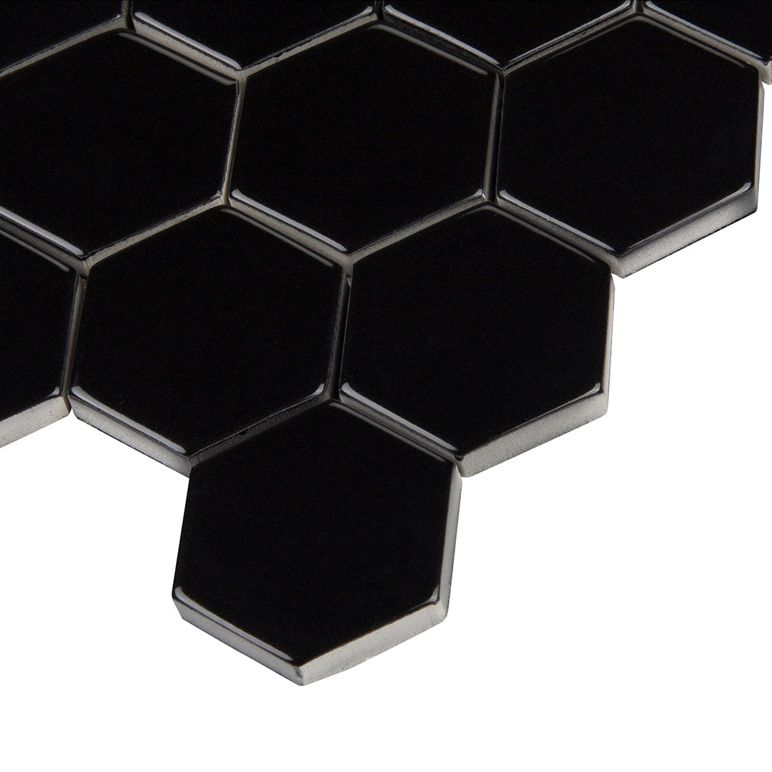6th Avenue Hexagon Mosaic 10-1/2X11 Ink Gloss