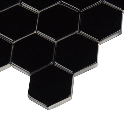 6th Avenue Hexagon Mosaic 10-1/2X11 Ink Gloss