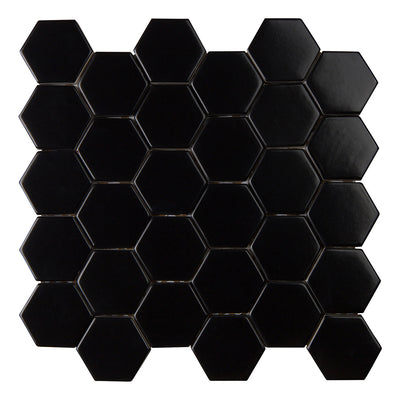 6th Avenue Hexagon Mosaic 10-1/2X11 Ink Matte