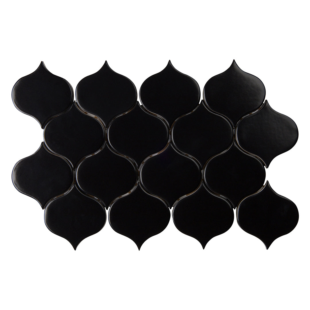 6th Avenue Arabesque Mosaic 7-3/4X12-3/4 Ink Matte