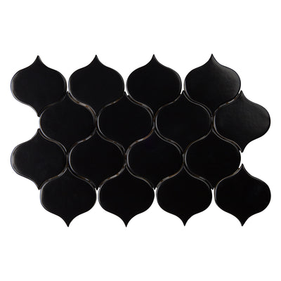 6th Avenue Arabesque Mosaic 7-3/4X12-3/4 Ink Matte