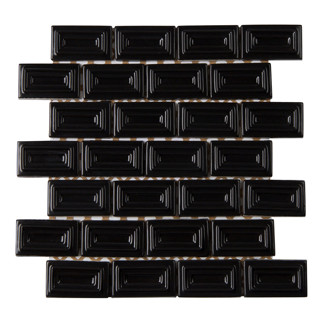 6th Avenue Rectangle Mosaic 10-1/2X11-1/4 Ink Matte