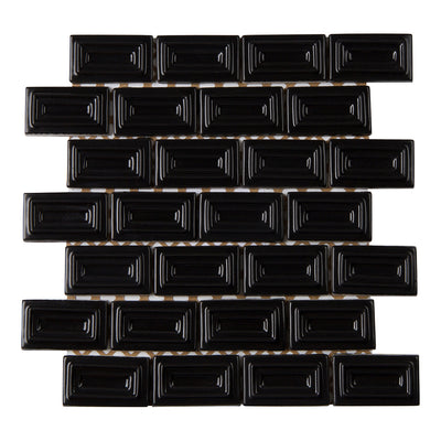 6th Avenue Rectangle Mosaic 10-1/2X11-1/4 Ink Matte