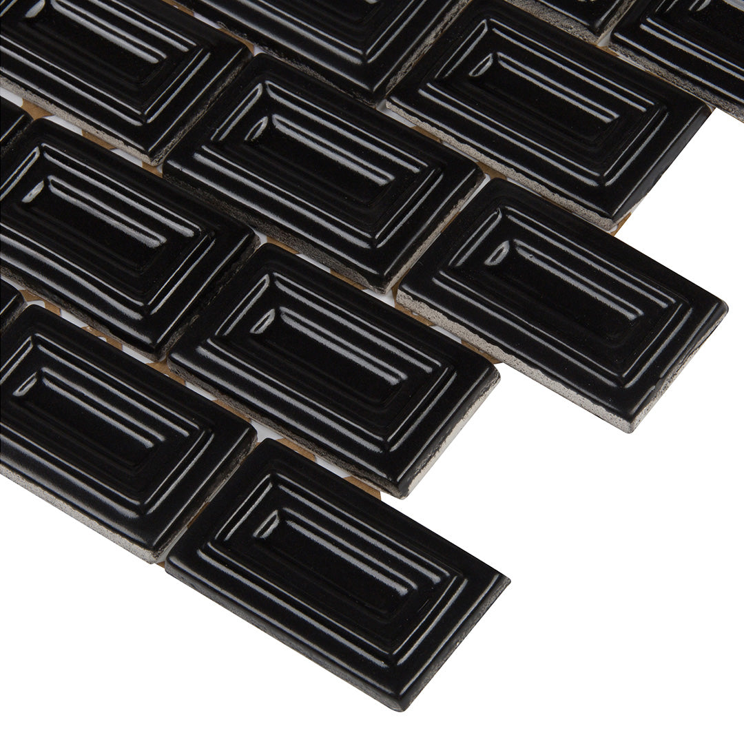 6th Avenue Rectangle Mosaic 10-1/2X11-1/4 Ink Matte