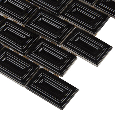 6th Avenue Rectangle Mosaic 10-1/2X11-1/4 Ink Matte