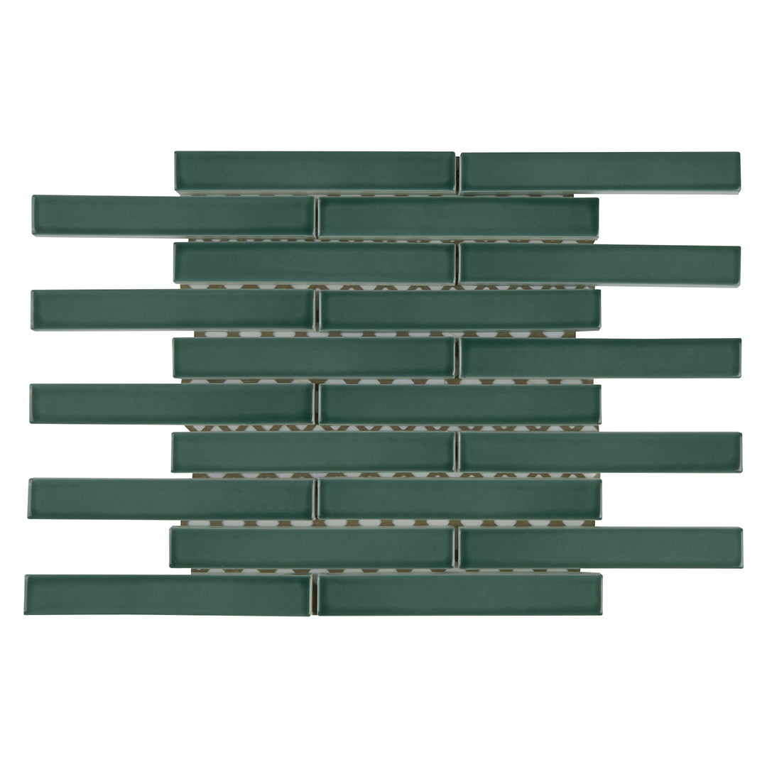 6th Avenue Mosaic 9-7/8X12 Jade Green Gloss