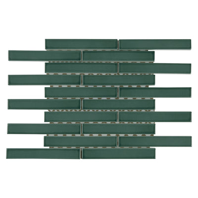 6th Avenue Mosaic 9-7/8X12 Jade Green Gloss