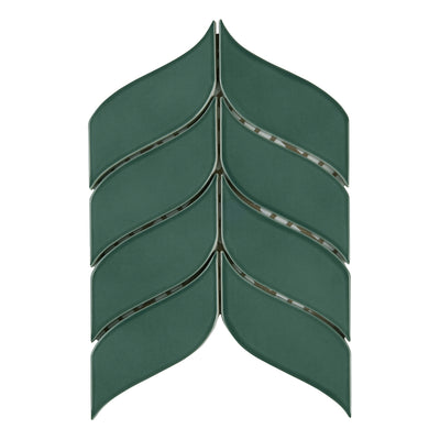 6th Avenue Mosaic 7-11/16X8-7/8 Jade Green Gloss