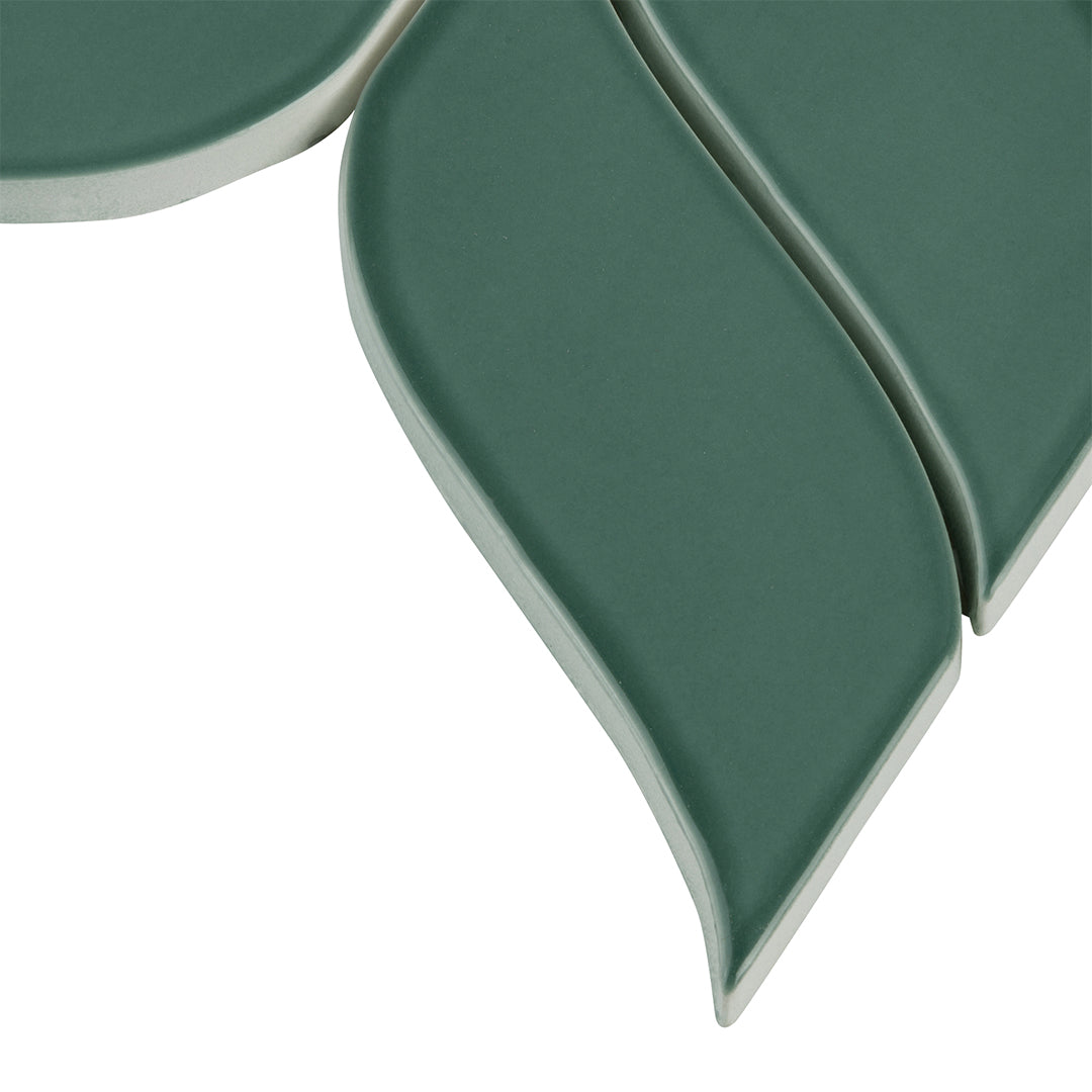 6th Avenue Mosaic 7-11/16X8-7/8 Jade Green Gloss