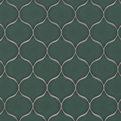 6th Avenue Mosaic 7-3/4X12-3/4 Jade Green Gloss