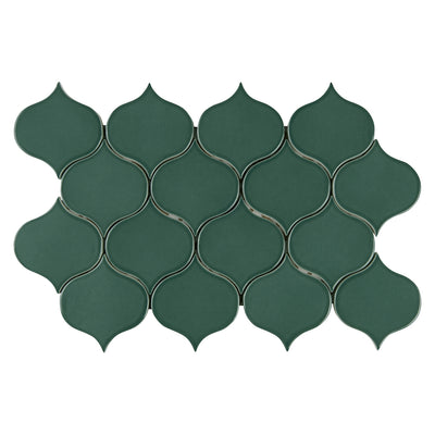 6th Avenue Mosaic 7-3/4X12-3/4 Jade Green Gloss