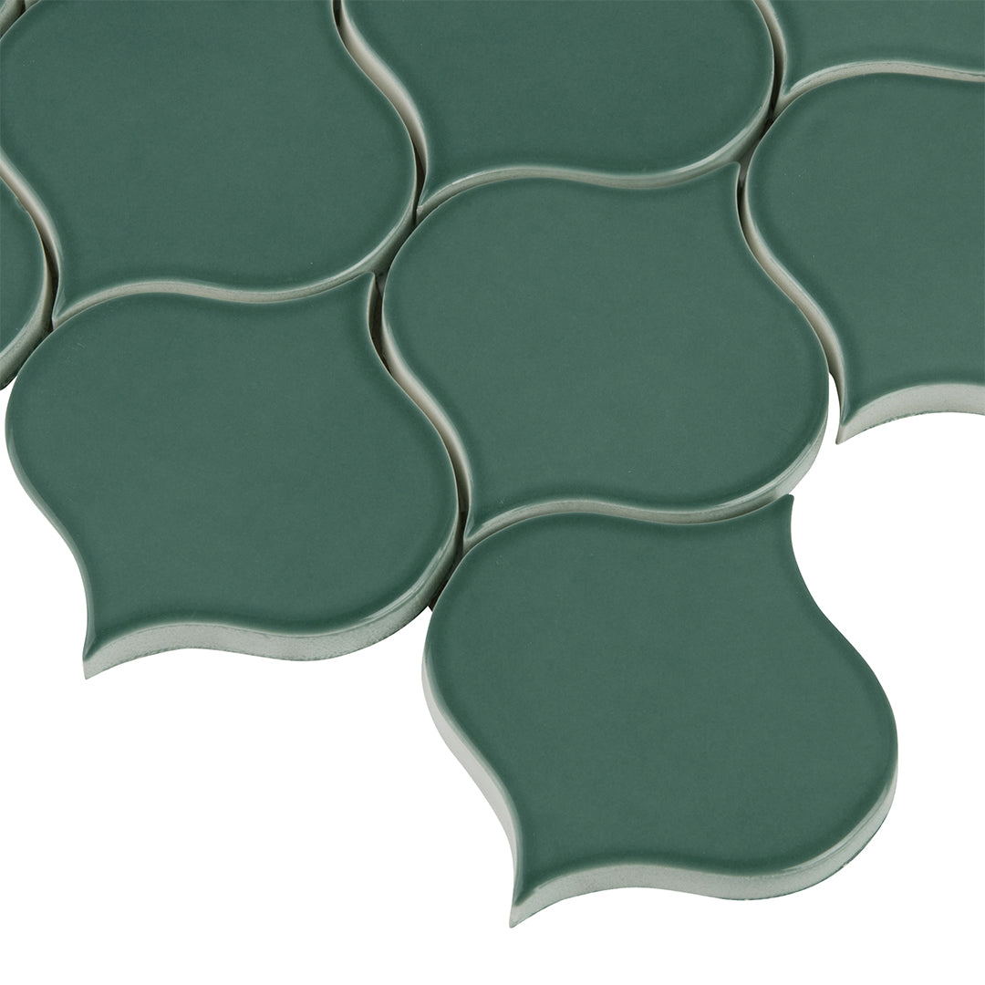 6th Avenue Mosaic 7-3/4X12-3/4 Jade Green Gloss
