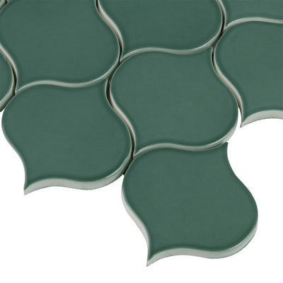 6th Avenue Mosaic 7-3/4X12-3/4 Jade Green Gloss