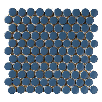 6th Avenue Mosaic 12X12 Marlin Blue Gloss