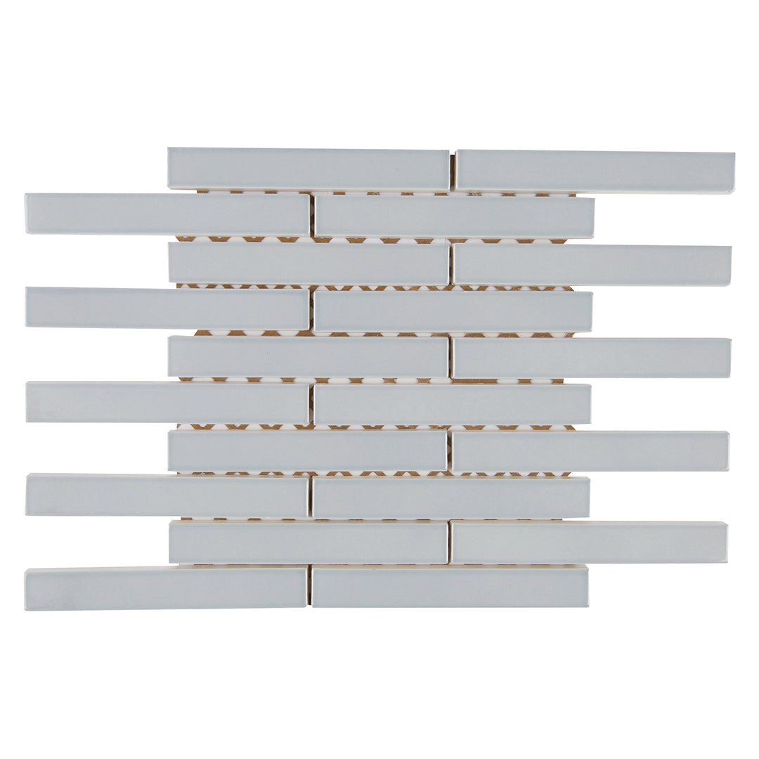 6th Avenue Rectangle Mosaic 9-7/8X12 Pale Sky Gloss