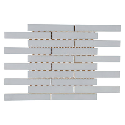 6th Avenue Rectangle Mosaic 9-7/8X12 Pale Sky Gloss